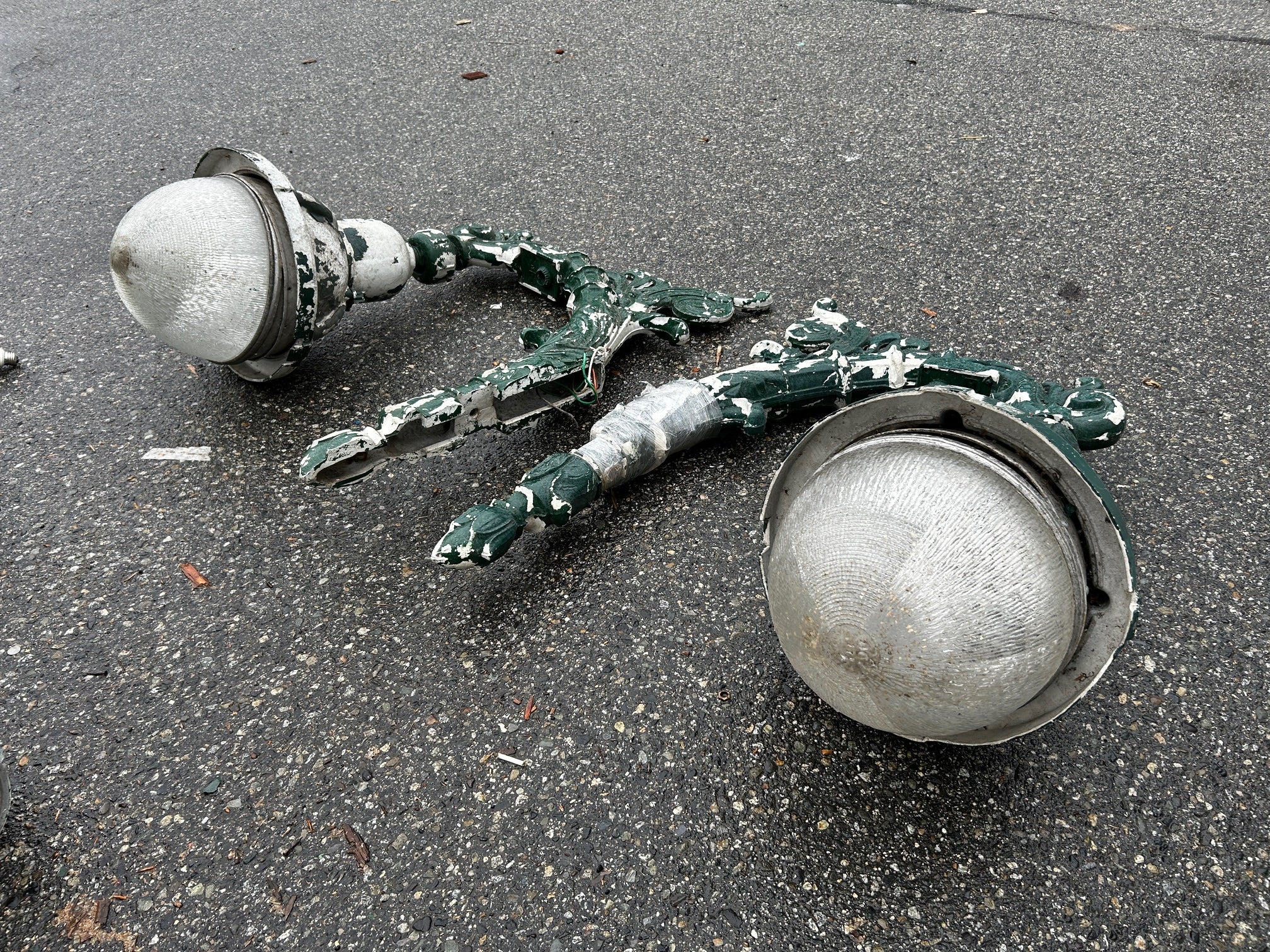 Vintage Vancouver street lights x2