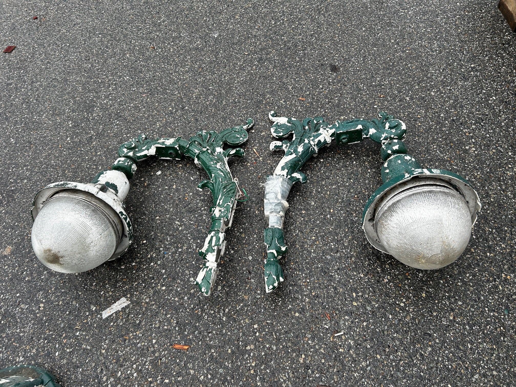 Vintage Vancouver street lights x2