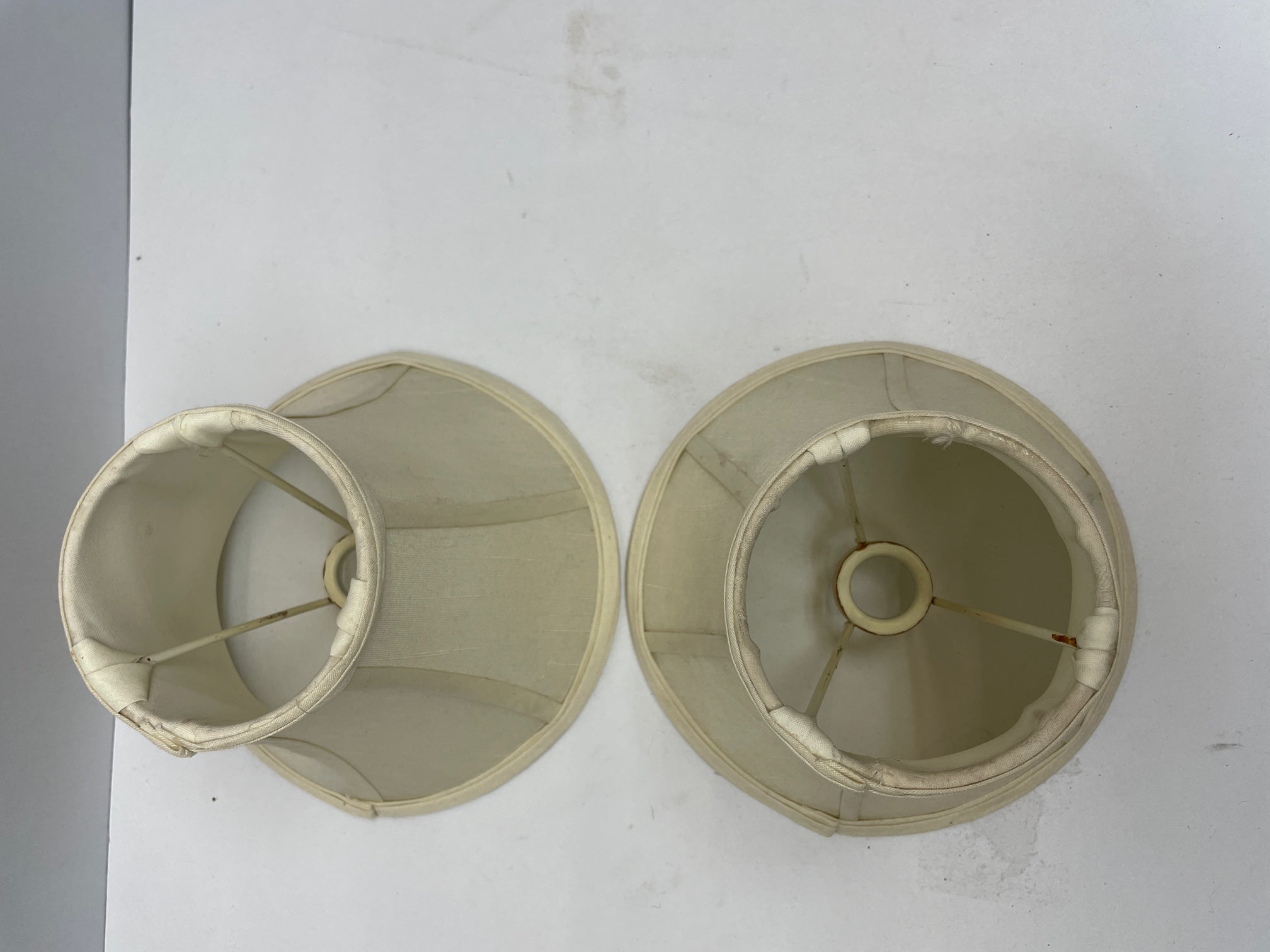 Pair of 2 small torchiere lamp shades