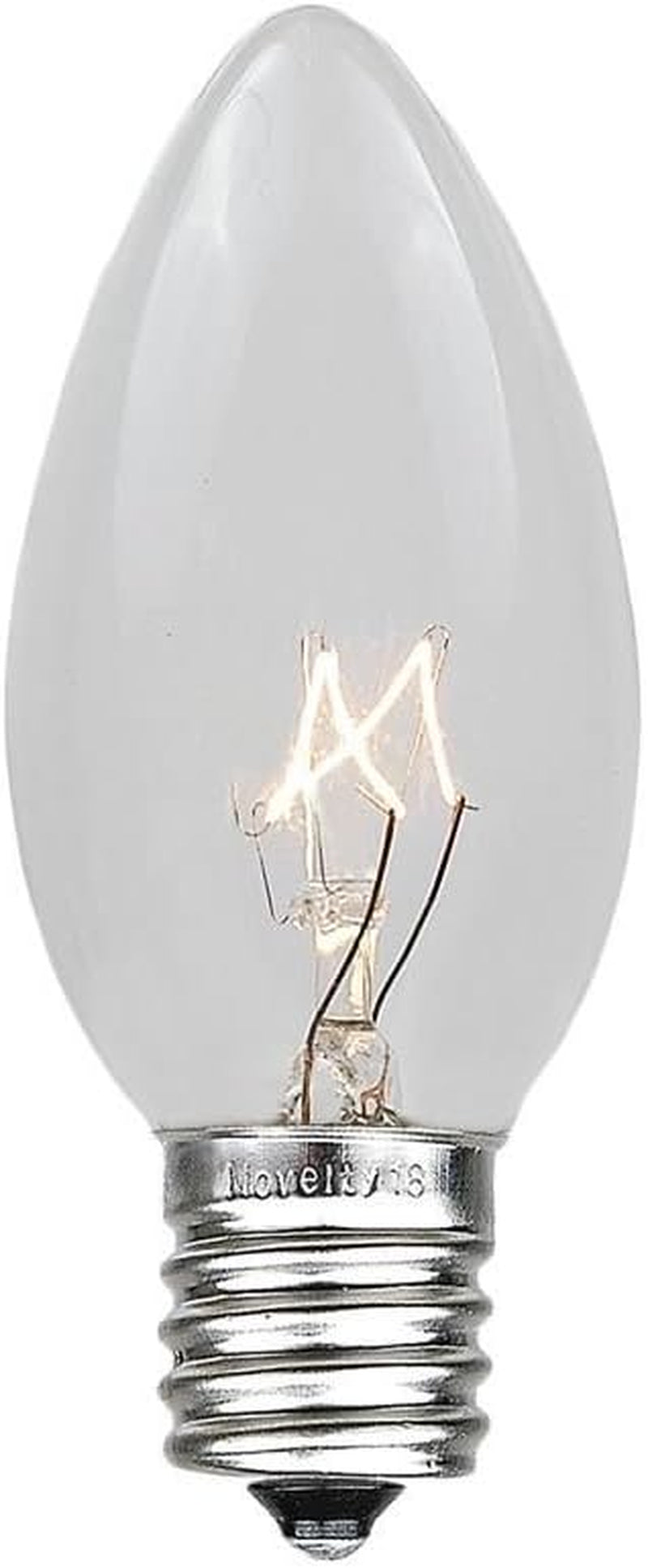 Incandescent Christmas Replacement Bulbs - Indoor/Outdoor Individual Bulbs for Christmas Tree, Display, & More - C9/E17 Intermediate Base, 7 Watt Lights (Clear, 25 Pack)