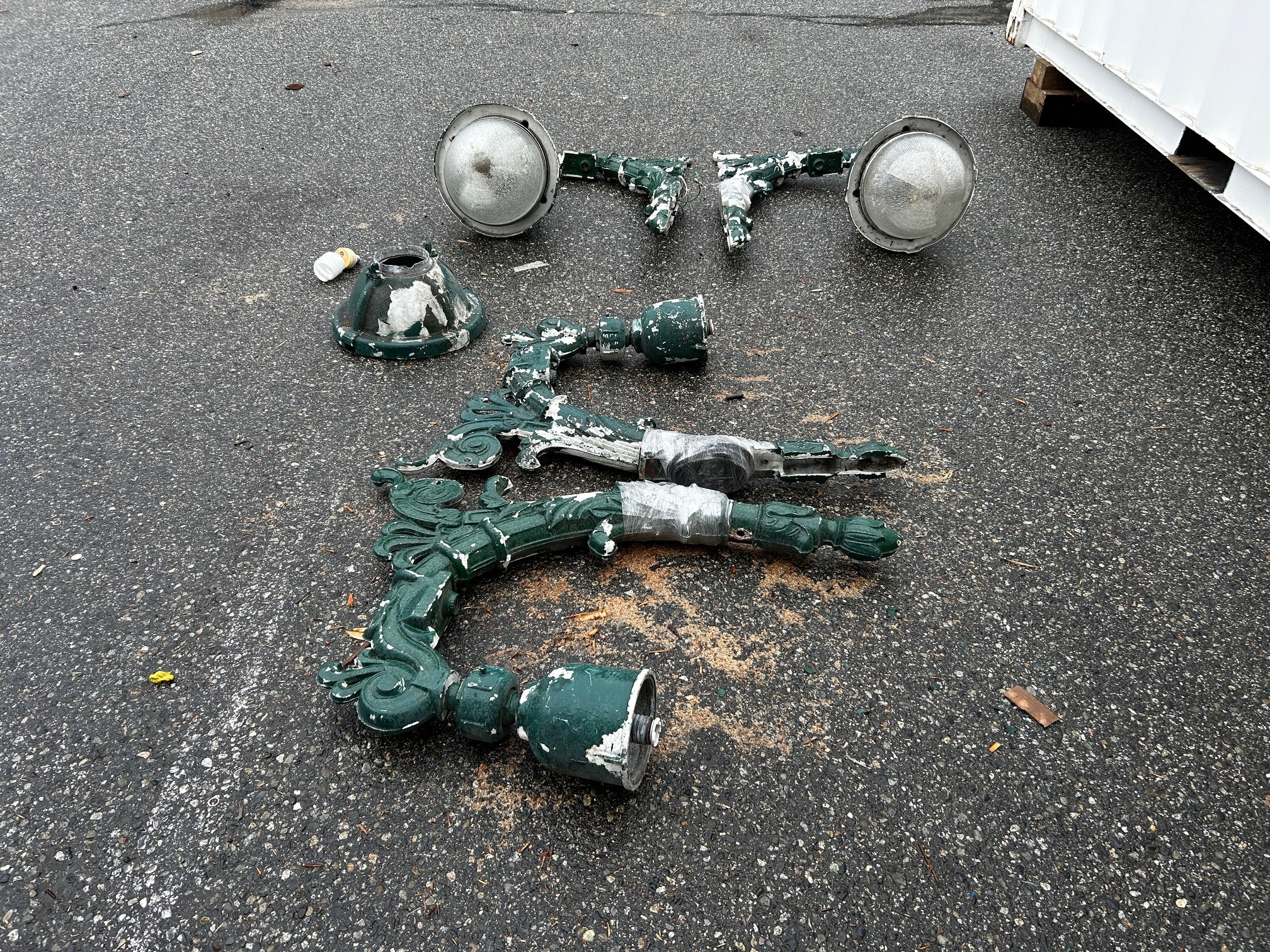 Vintage Vancouver street lights x2