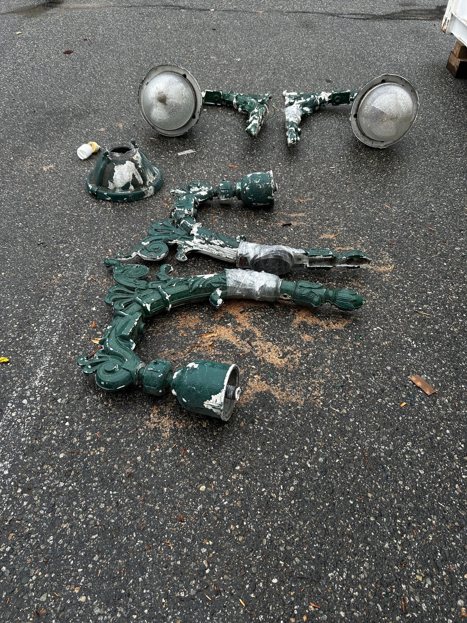 Vintage Vancouver street lights x2