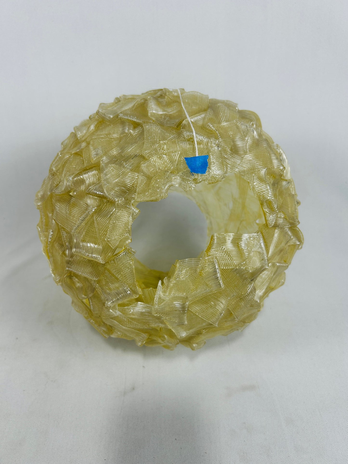 Vintage lucite Ribbon globe lamp shade