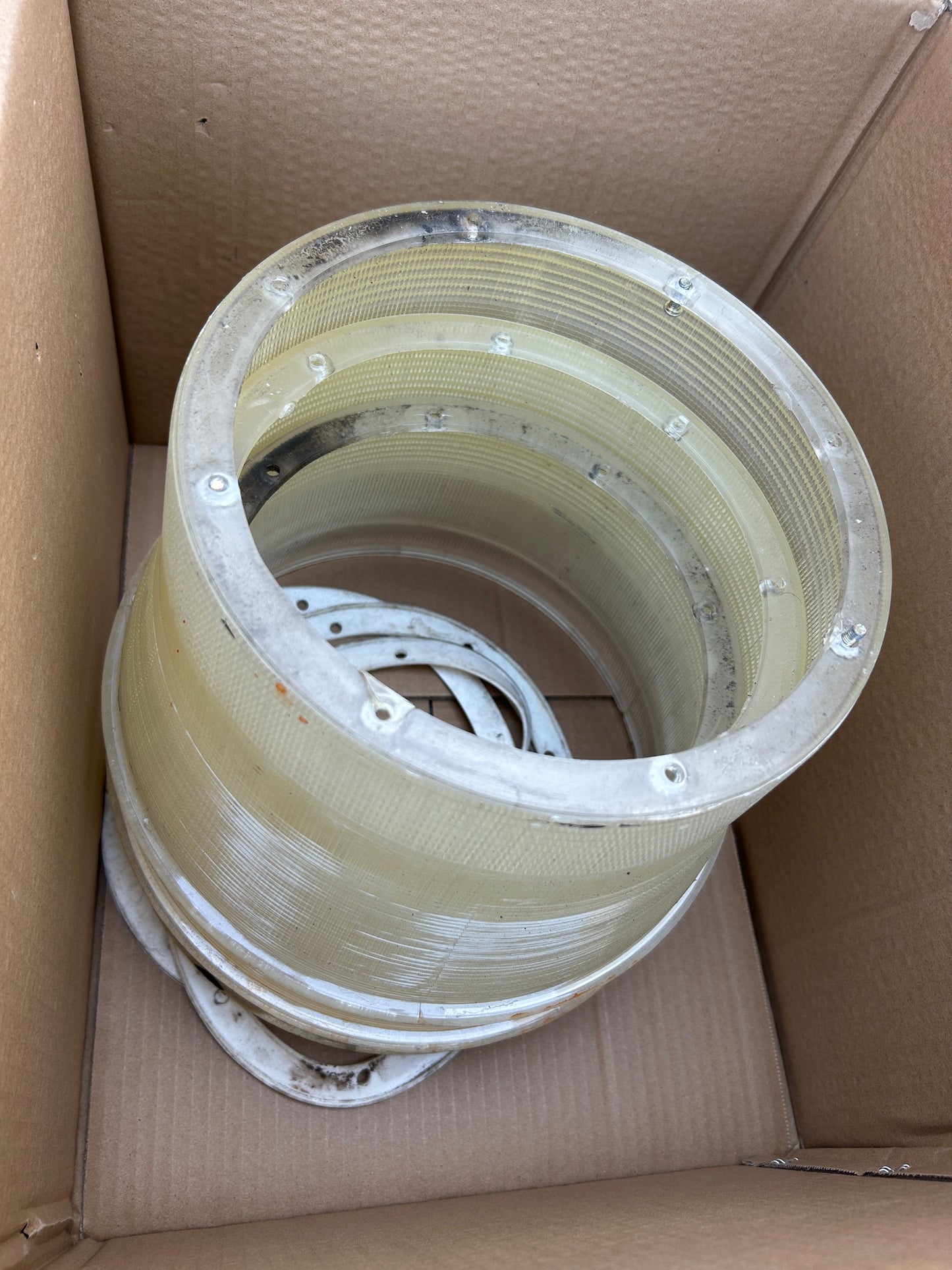 Acrylic holophane light diffusers x6