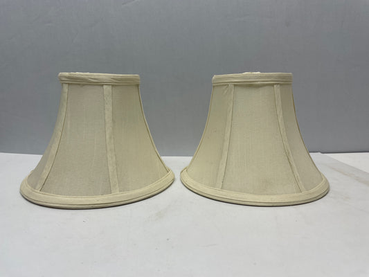 Pair of 2 small torchiere lamp shades