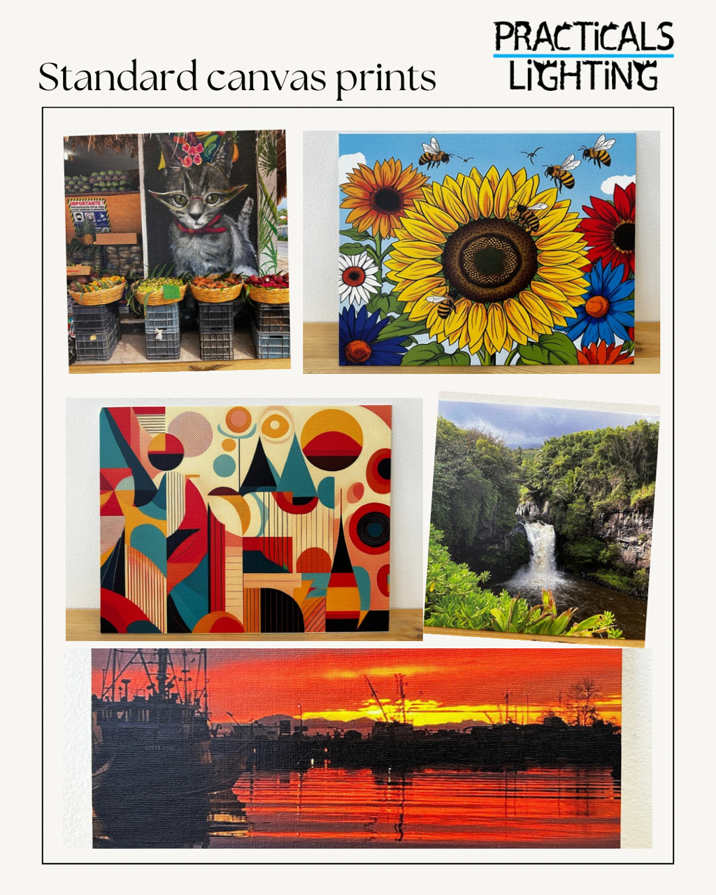 Standard canvas prints